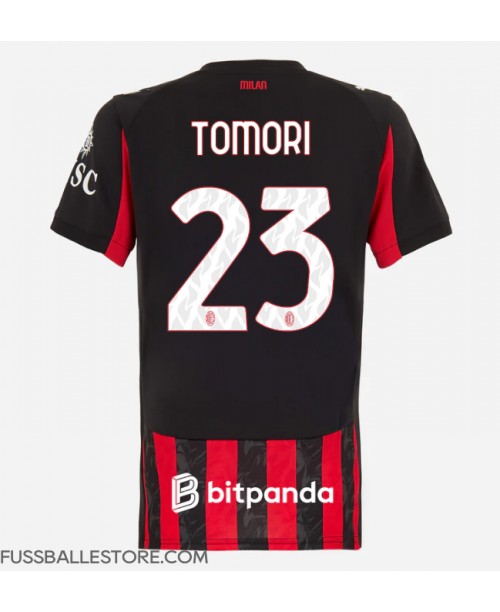 Günstige AC Milan Fikayo Tomori #23 Heimtrikot Damen 2025-26 Kurzarm Günstige AC Milan Fikayo Tomori #23 Heimtrikot Damen 2025-26 Kurzarm